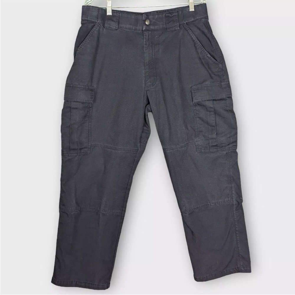5.11 Tactical Series Mens Tdu Pants Size Large (38/Short) Black Cargo Pockets